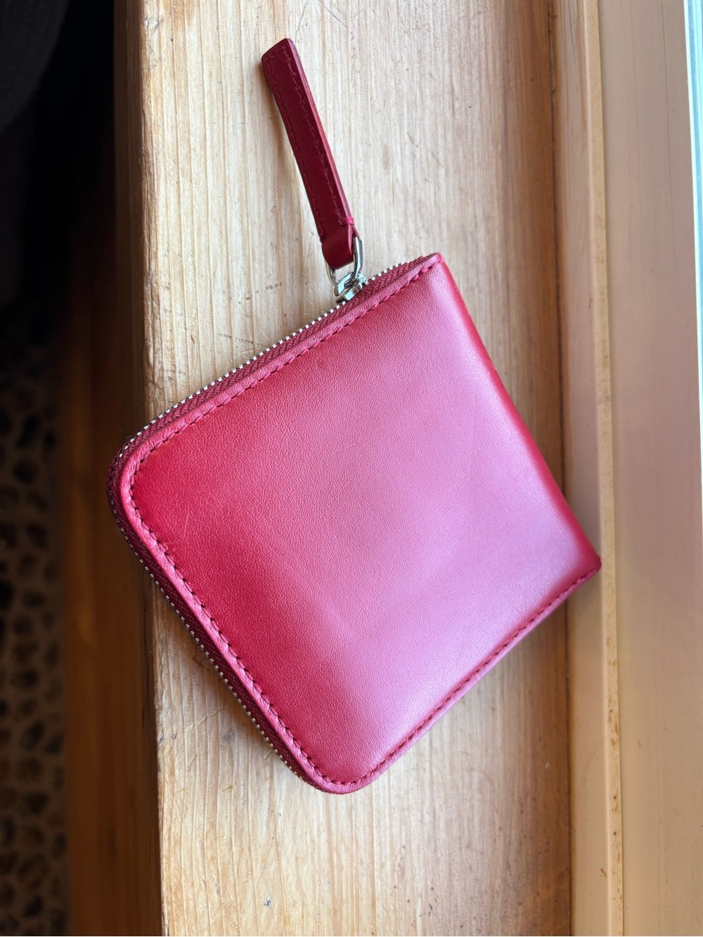 Madewell Essential Zip Wallet - Ember Red